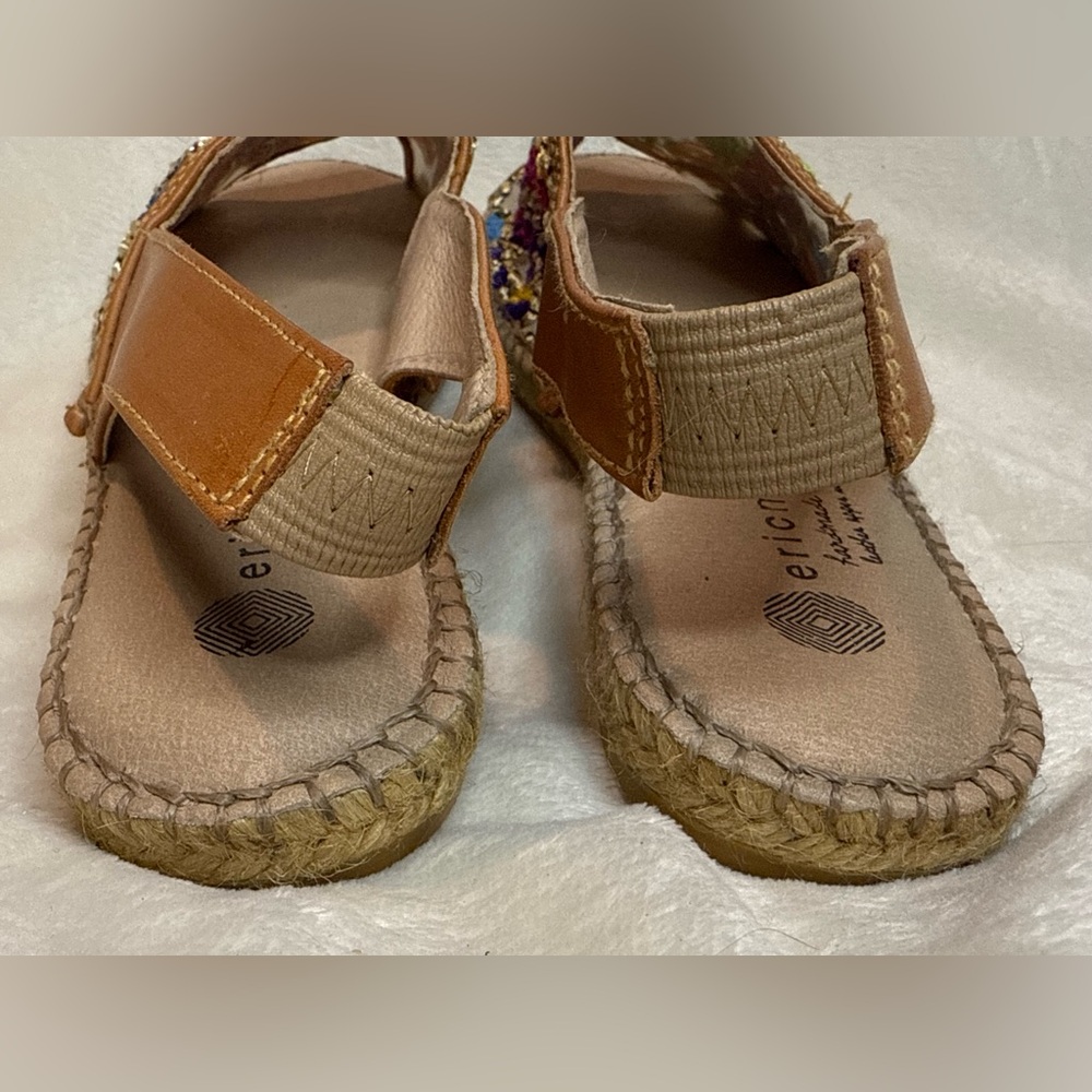 Eric Michael Colorful Paisley Embroidered Espadrilles Women’s size EU‎ 38 US 7.5 - Picture 4 of 8